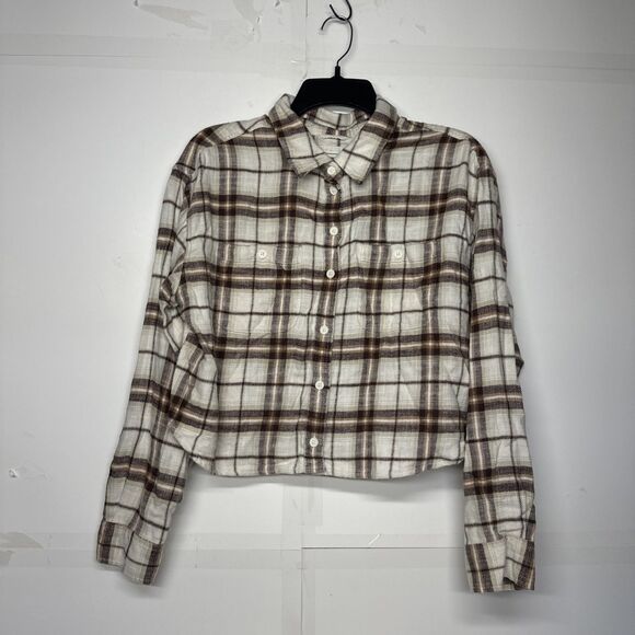 American Eagle Outfitters Tops - American Eagle Outfitters women’s cropped flannel Size Small